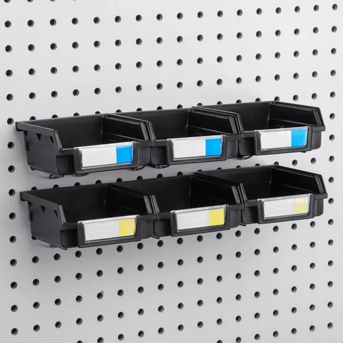 Miniatura 3 de Papeleras de Pegboard – tamaños 3.5", 5", o 7" Negro