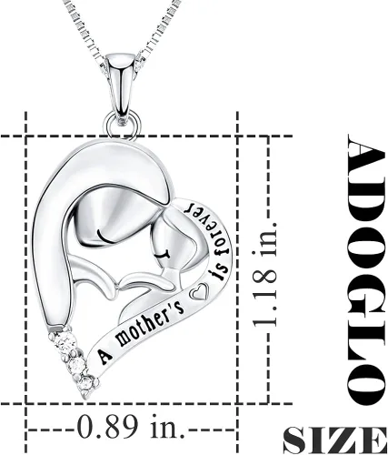 Miniatura 2 de Ado Glo Always My Mother Forever My Friend Pendant Necklace