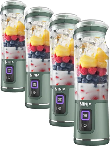 Miniatura 26 de Ninja BC151EM Blast Licuadora Portátil, Sin Cable, Recipiente de 18oz, Licuadora Personal para Batidos y Licuados, Libre de BPA, Tapa Hermética