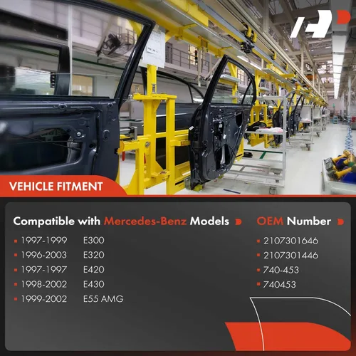 Miniatura 3 de A-Premium Elevalunas eléctrico sin motor compatible con Mercedes-Benz E300 1997-1999 E320 1996-2003 E420 1997 E430 1998-2002 E55 AMG 1999-2002, lado