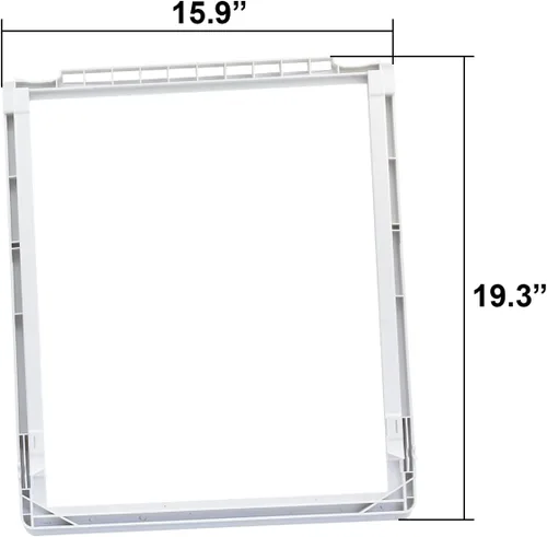 Miniatura 2 de 241973101 Marco de estante sin cubierta de cajón para refrigerador de vidrio Delicatessen para Frigidaire, Kenmore, Crosley Refrigerador Reemplaza