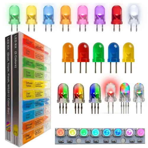 Miniatura 8 de EEEEE Pantalla de panel LED rojo P10 tamaño grande 12.6 in X 6.3 in, 512 PC de LED, cada individuo direccionable, controlado por uno r3 con Arduino