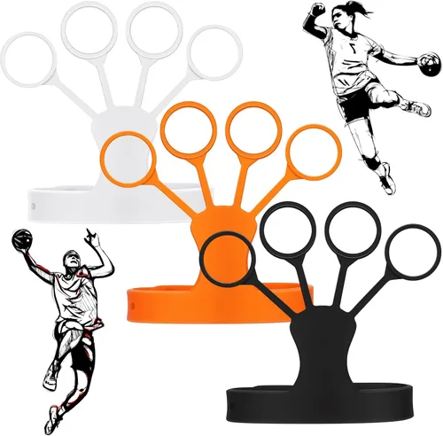 Miniatura 4 de Haull 6 piezas de ayuda de tiro de baloncesto Flickglove Equipo de entrenamiento de baloncesto para mejorar tiro y potencia Guante de silicona