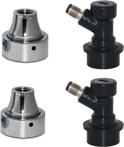 Miniatura 4 de Adaptador de grifo de desconexión de barril de maíz – LUCKEG Brand Ball Lock Desconexión de líquido con adaptador de grifo de barril de cerveza, 2