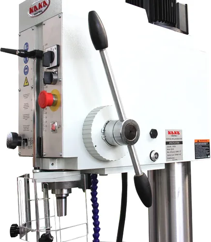 Miniatura 5 de KAKA INDUSTRIAL Prensa de taladro de piso, oscilación de 26 pulgadas, perforación máxima de 1.57 pulgadas, 2.2 kW 220 V trifásica, 8 velocidades