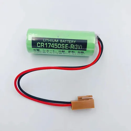 Miniatura 2 de 4 unids CR17450SE-R / A98L-0031-0012 3V 2500mah PLC batería con enchufe para FANUC PLC batería