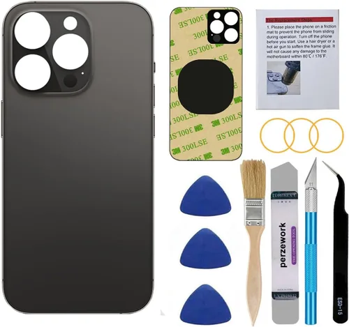 Miniatura 8 de Reemplazo de cristal trasero OEM para iPhone 14 Pro Max de 6.7 pulgadas con kit de herramientas de reparación y adhesivo preinstalado (dorado)