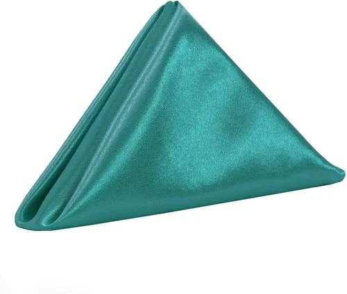 Miniatura 12 de YOUR CHAIR COVERS - Servilletas de tela de gran tamaño de satén dorado de 20 pulgadas con dobladillo – Servilletas elegantes y reutilizables