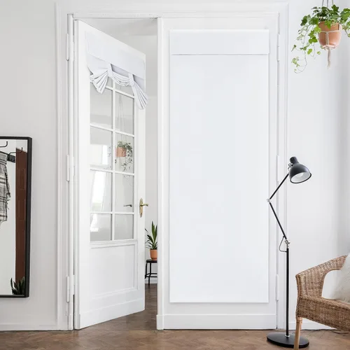 Miniatura 67 de HOMEIDEAS Cortinas Opacas para Aula para Puerta Principal, Cubierta de Ventana de Puerta de Aula, Persianas de Privacidad con Aislamiento Térmico