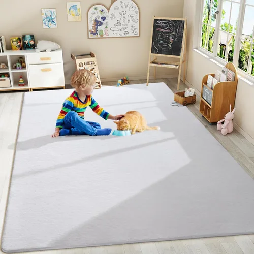 Miniatura 119 de Amearea Alfombras modernas para dormitorio, sala de estar, alfombra de espuma viscoelástica gruesa de 4 x 6 pies, alfombra de espuma viscoelástica