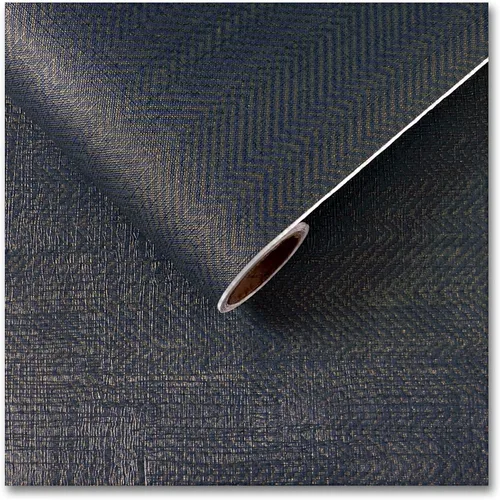 Miniatura 10 de CRE8TIVE Papel tapiz de pasto negro dorado para despegar y pegar, papel tapiz metálico de espiga con textura, autoadhesivo, tela extraíble, papel