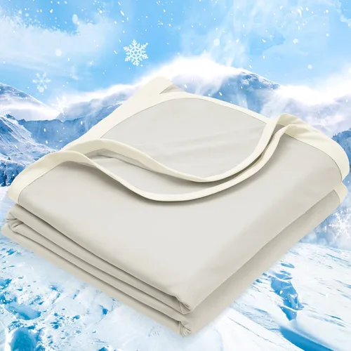 Miniatura 10 de PHF Manta de Tiro de Enfriamiento Doble para Personas que Duermen con Calor, Arc-Chill Q-Max>0.5 con Enfriamiento Doble, Manta de Verano Absorbe