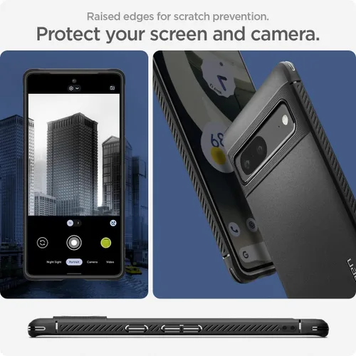Miniatura 6 de Spigen Rugged Armor - Funda compatible con Google Pixel 7, color negro mate