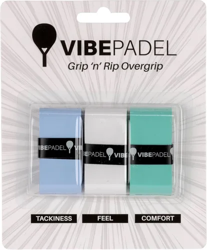 | Agarre de pádel para una sensación pegajosa | Grip 'n' Rip Padel Overgrip | Cinta de agarre para raqueta de pádel | Cinta de agarre para raqueta