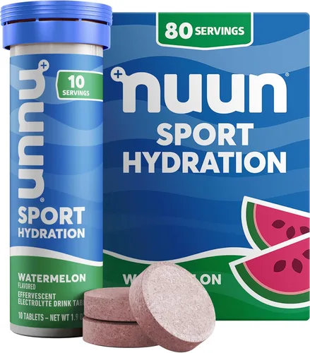 Miniatura 20 de Nuun Sport Tabletas de Electrolitos con Magnesio, Calcio, Potasio, Cloruro y Sodio, Sin Gluten y Veganas, Limonada de Fresa, Paquete de 8