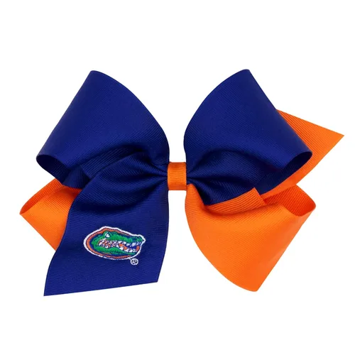 Miniatura 27 de Divine Creations - Lazo para el pelo de dos tonos para niñas con temática universitaria para el día del juego, por Wee Ones en un clip WeeStay
