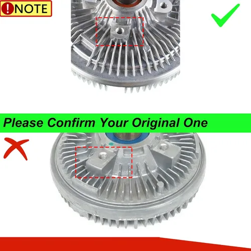 Miniatura 2 de Embrague de ventilador para Ford Excursion 2000-2003 Ford F-250 F-350 F-450 F-550 Super Duty 1999-2003 F750 2000 7.3L Turbo Diesel