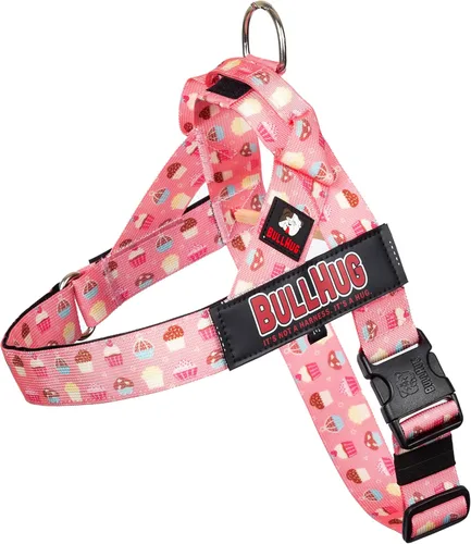 Miniatura 24 de BULLHUG Arnés ajustable para perro, sin tirones, sin estrangulamiento, para bulldogs ingleses, bulldogs franceses, pugs y razas de pecho ancho