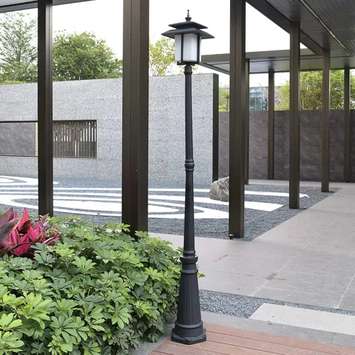 Miniatura 5 de Luces de poste al aire libre, lámpara de jardín impermeable de poste alto al aire libre, lámpara de jardín comunitario, lámpara de aluminio