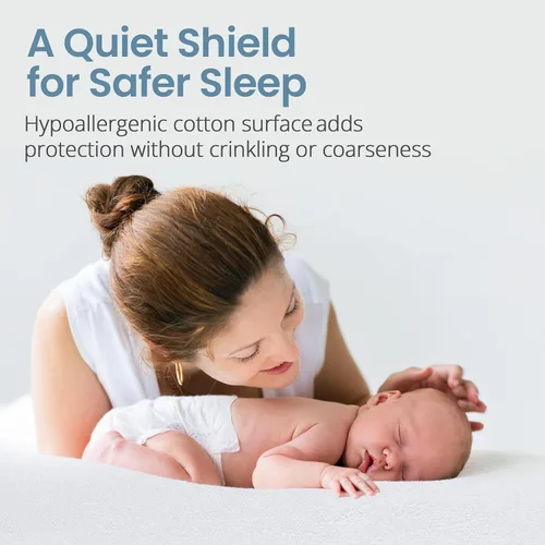 Miniatura 4 de SafeRest - Protector de colchón con cremallera - Funda de colchón impermeable premium de 6 pulgadas para cama - Funda de colchón transpirable y sin