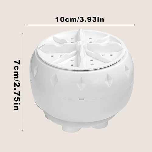 Miniatura 5 de Lavadora ultrasónica portátil – Lavadora compacta de bajo ruido enchufable, turbina automática portátil pequeña lavadora Lavadora pequeña