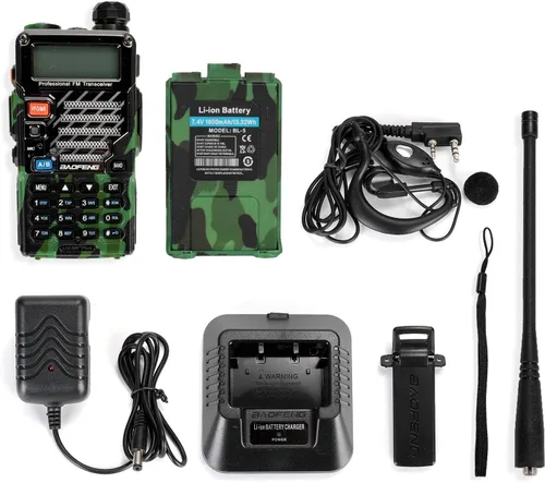 Miniatura 6 de BAOFENG UV-5R+ Plus Radio bidireccional, largo alcance para adultos, recargable con auricular, walkie talkie para exteriores, 144-148 420-450 MHz