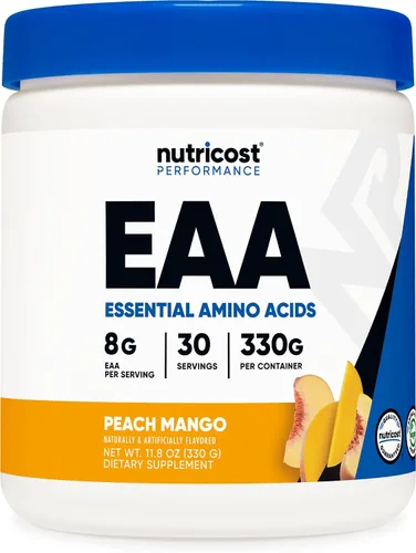 Miniatura 7 de Nutricost EAA Polvo 30 porciones (frambuesa azul) - Aminoácidos esenciales - Sin OMG, sin gluten, apto para vegetarianos