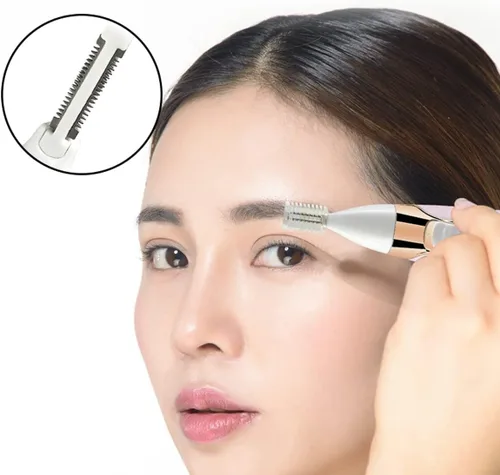 Miniatura 7 de Maquinillas de afeitar eléctricas para mujeres, removedor de vello facial para mujeres, cara, cejas, nariz, piernas, púbico, bikini, recortador
