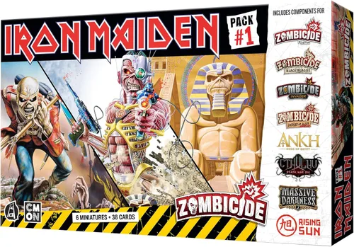 Miniatura 2 de Zombicide Iron Maiden - Paquete de personajes #1 - Miniaturas de Eddie y mejoras de juego. Juego de mesa de estrategia cooperativa, a partir de 14