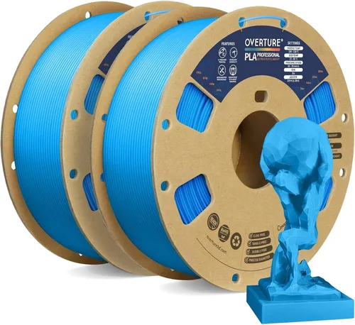 Miniatura 62 de Overture PLA Plus (PLA+) Filamento de 1/16 pulgadas, dureza mejorada con rollo PLA, con superficie de construcción 3D de 7.87 × 7.87 pulgadas, PLA