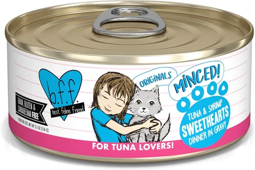 Miniatura 20 de Weruva BFF - Comida húmeda natural picada para gatos, atún y tilapia en pareja en gelatina, lata de 3 oz, paquete de 24