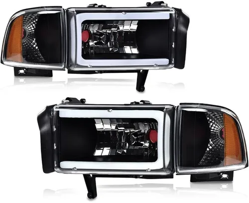 Miniatura 14 de GRAND ORANGE Par de faros delanteros compatibles con Toyota Tacoma 2005 2006 2007 2008 2009 2010 2011 lente transparente cromado carcasa ámbar