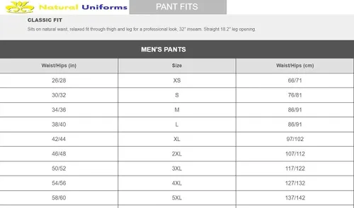 Miniatura 6 de Natural Uniforms Pantalones cargo clásicos de chef de 6 bolsillos con varios paquetes disponibles