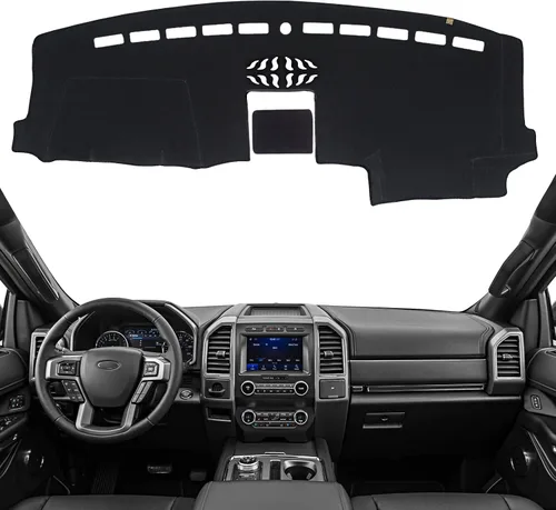 Miniatura 16 de Cubierta de Salpicadero Alfombrilla de Tablero Compatible con Ford F-150 2014-2009 (Sin Modelos HUD), Alfombrilla Antirreflejos para Salpicadero