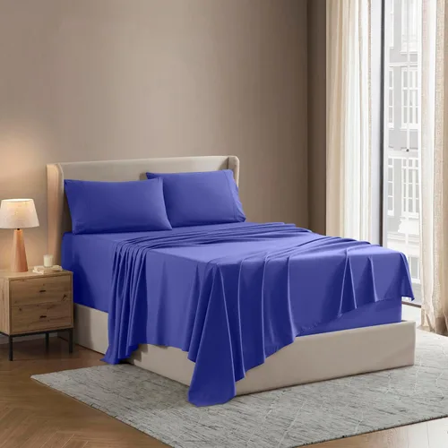 Nestl - Juego de sábanas. Juego de sábanas 1800 con bolsillo profundo – Sábanas de microfibra de doble cepillado lujosas de hotel – Sábana de 18 -