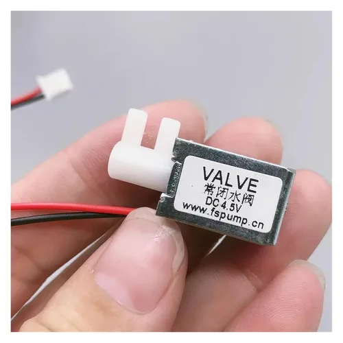 Miniatura 3 de DC 4.5V 6V 12V 24V Mini electroválvula eléctrica N/C normalmente cerrado micro agua líquido interruptor de control de flujo para bomba