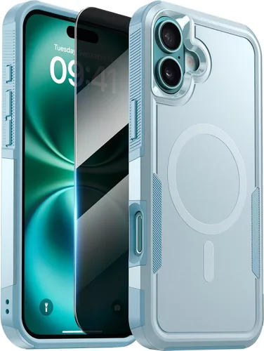 Miniatura 18 de Diaclara Funda diseñada para iPhone 12 Pro Max, [con protector de pantalla de privacidad] [antiespía] [protección contra caídas de grado militar]