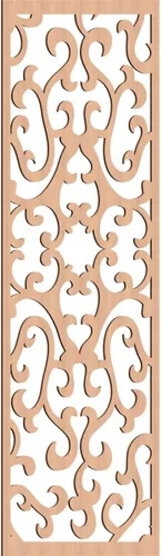 Miniatura 20 de Smithfield Paneles de pared decorativos de madera con calado, 13 3/8 pulgadas de ancho x 34 3/8 pulgadas de alto x 3/8 de alto, roble rojo rojo