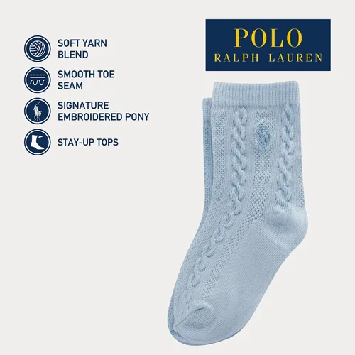 Miniatura 4 de Polo Baby Cable Texture Socks 3 Pair Pack