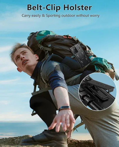 Miniatura 6 de FNTCASE Funda para Samsung Galaxy Note-20-Ultra: funda resistente de grado militar para teléfono celular con soporte Protector con Protección TPU
