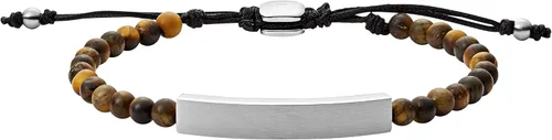 Miniatura 3 de Fossil - Pulsera de identificación de acero inoxidable chapado para hombre de regalo personalizada grabable