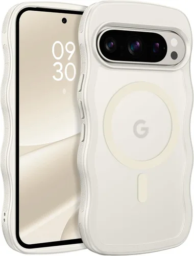 Miniatura 23 de BENTOBEN Magnetic for Google Pixel 10 Case Cute, Curly Wavy Pixel10 Case [Compatible with MagSafe], Anti-Slip Shockproof Matte Slim Women Girls Boys