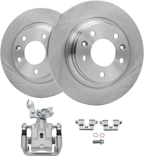 Miniatura 42 de Detroit Axle - Kit de freno delantero para Volkswagen Golf Jetta City Beetle Rotores de freno de disco de repuesto pastillas de freno de cerámica