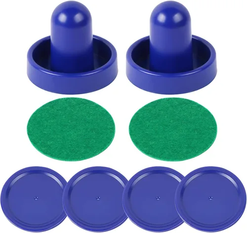 Miniatura 3 de 1 juego de mini empujadores de hockey de aire y discos de hockey de aire, asas de gran objetivo, empujadores de portería, remos accesorios