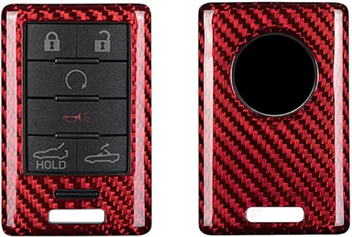 Miniatura 10 de Funda para llavero de fibra de carbono genuina para Chevrolet Captiva Corvette C7 Stingray Coupe Smart Car Remote Key Fob Case para hombres mujeres