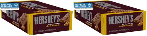 Miniatura 8 de Barras de chocolate con leche HERSHEY'S con almendras enteras, 1.45 oz (36 unidades)