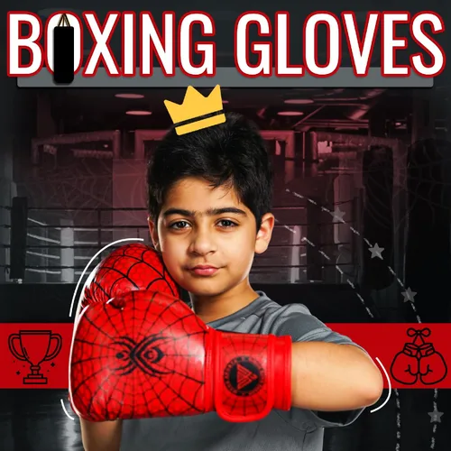 Miniatura 4 de WYOX Guantes de boxeo para niños de 4 onzas, 6 onzas, 8 onzas, guantes de boxeo juveniles para niños y niñas de 3 a 15 años, guantes de boxeo