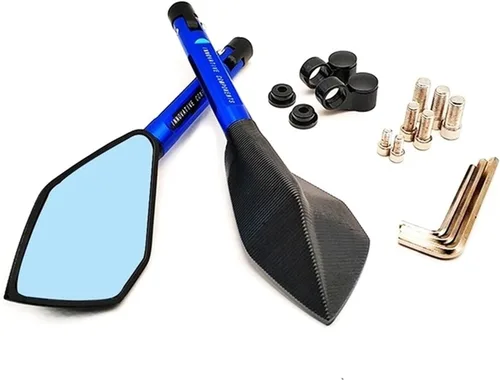 Miniatura 10 de Accesorios Espejos retrovisores laterales para motocicleta, aluminio CNC para Kawasaki Ninja 400R GTR1400 ZX14R Z1000SX H2R KLZ1000 Versys Z400