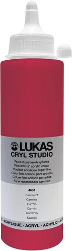 Miniatura 139 de Lukas CRYL Studio Artist - Pintura acrílica para artistas, Alizarín Carmesí, tubo de 125 ml - Pinturas acrílicas de alto pigmento para pintura