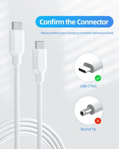 Cargador de portátil USB C de 65 W para Samsung Galaxy Book Pro y Book 6 5 4 3, cargador rápido compatible con adaptador de fuente de alimentación